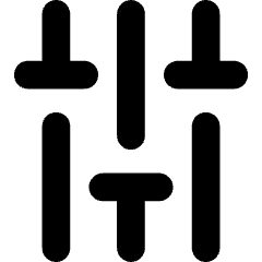 Vertical Slider 3 Icon from Core Solid Set