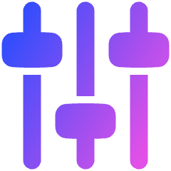 Vertical Slider 3 Icon from Plump Gradient Set