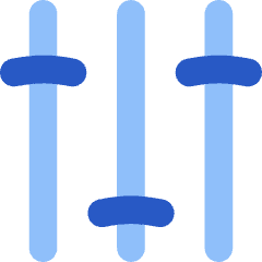 Vertical Slider 3 Icon from Flex Flat Set