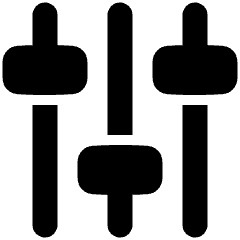 Vertical Slider 3 Icon from Plump Solid Set