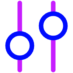 Vertical Slider 4 Icon from Plump Neon Set
