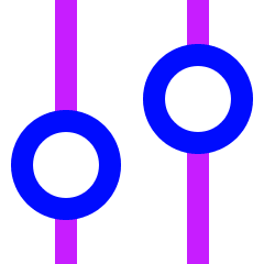 Vertical Slider 4 Icon from Sharp Neon Set