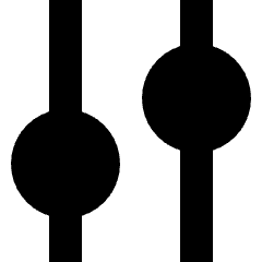 Vertical Slider 4 Icon from Sharp Solid Set