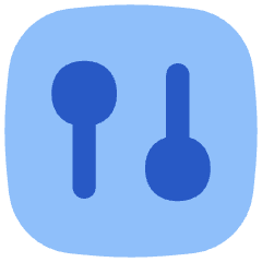 Vertical Slider Square Icon from Flex Flat Set