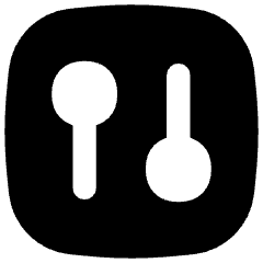 Vertical Slider Square Icon from Flex Solid Set