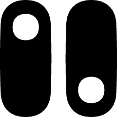 Vertical Toggle Button Icon from Flex Solid Set