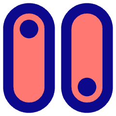 Vertical Toggle Button Icon from Core Pop Set