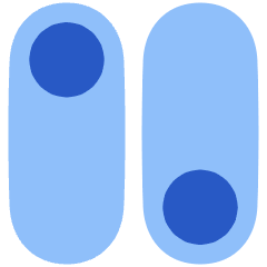 Vertical Toggle Button Icon from Plump Flat Set