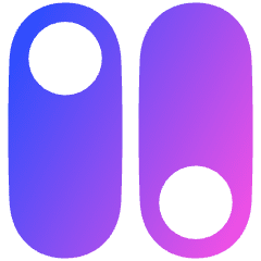 Vertical Toggle Button Icon from Plump Gradient Set