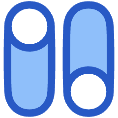 Vertical Toggle Button Icon from Plump Duo Set