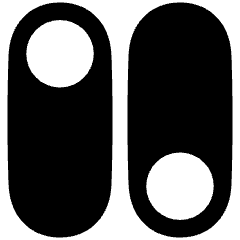 Vertical Toggle Button Icon from Plump Solid Set