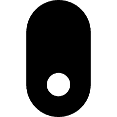Vertical Toggle Button Single Bottom Icon from Micro Solid Set