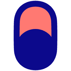 Vertical Toggle Button Single Bottom Icon from Plump Pop Set