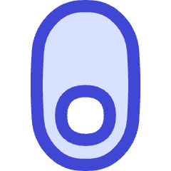 Vertical Toggle Button Single Bottom Icon from Flex Duo Set