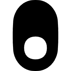 Vertical Toggle Button Single Bottom Icon from Flex Solid Set