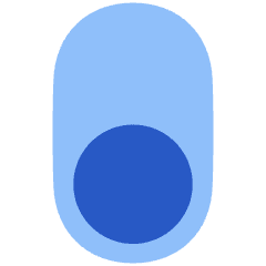 Vertical Toggle Button Single Bottom Icon from Plump Flat Set