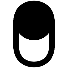 Vertical Toggle Button Single Top Icon from Plump Remix Set
