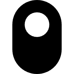 Vertical Toggle Button Single Top Icon from Sharp Solid Set