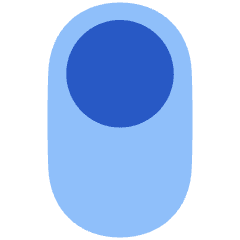 Vertical Toggle Button Single Top Icon from Plump Flat Set