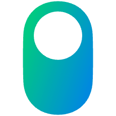 Vertical Toggle Button Single Top Icon from Plump Gradient Set