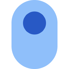 Vertical Toggle Button Single Top Icon from Sharp Flat Set