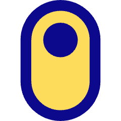 Vertical Toggle Button Single Top Icon from Core Pop Set