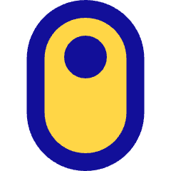 Vertical Toggle Button Single Top Icon from Sharp Pop Set