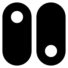 Vertical Toggle Button Icon from Core Solid Set