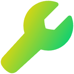 Wrench Icon from Plump Gradient Set