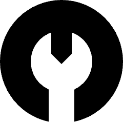 Wrench Circle Icon from Sharp Solid Set