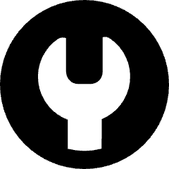 Wrench Circle Icon from Core Solid Set