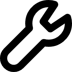 Wrench Icon from Micro Line Set