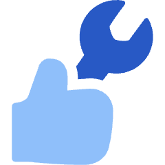 Wrench Hand Icon from Plump Flat Set