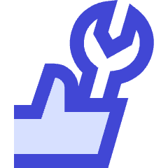 Wrench Hand Icon from Sharp Duo Set