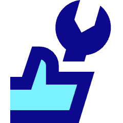Wrench Hand Icon from Sharp Pop Set