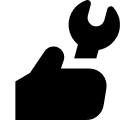 Wrench Hand Icon from Core Solid Set