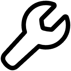Wrench Icon from Plump Line Set