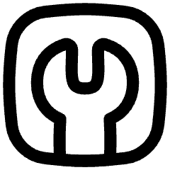 Wrench Square Icon from Flex Line Set