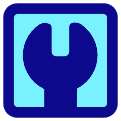 Wrench Square Icon from Core Pop Set