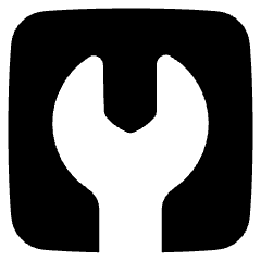 Wrench Square Icon from Plump Solid Set