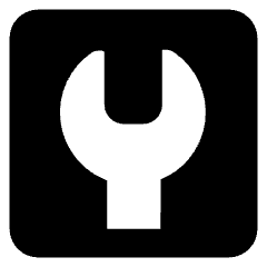 Wrench Square Icon from Core Solid Set