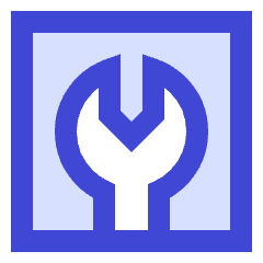 Wrench Square Icon from Sharp Duo Set