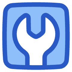 Wrench Square Icon from Plump Duo Set