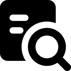 Zoom Document Icon from Core Solid Set