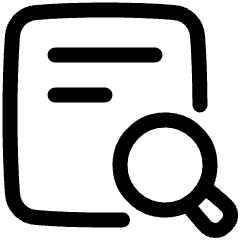 Zoom Document Icon from Plump Line Set