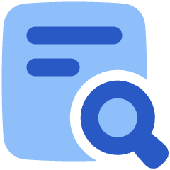 Zoom Document Icon from Plump Flat Set