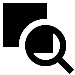 Zoom Document Icon from Sharp Solid Set