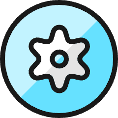 Cog Circle Icon from Ultimate Colors Set