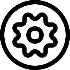 Cog Circle Icon from Ultimate Regular Set