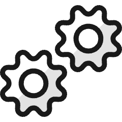 Cog Double 1 Icon from Ultimate Colors Set